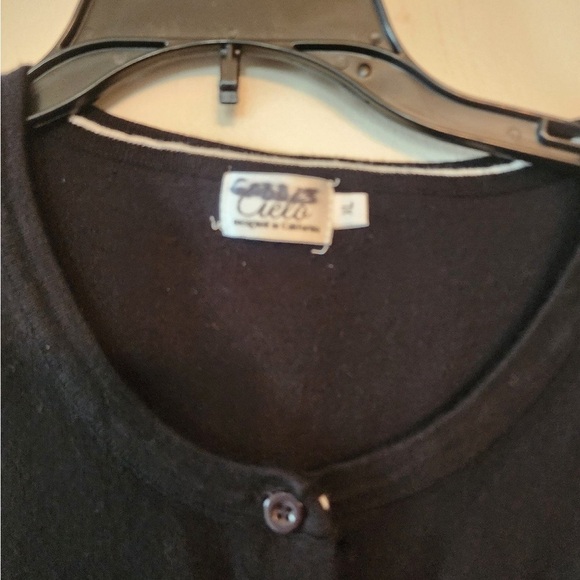 Cardigan ailo black button sweater size large - Picture 3 of 3